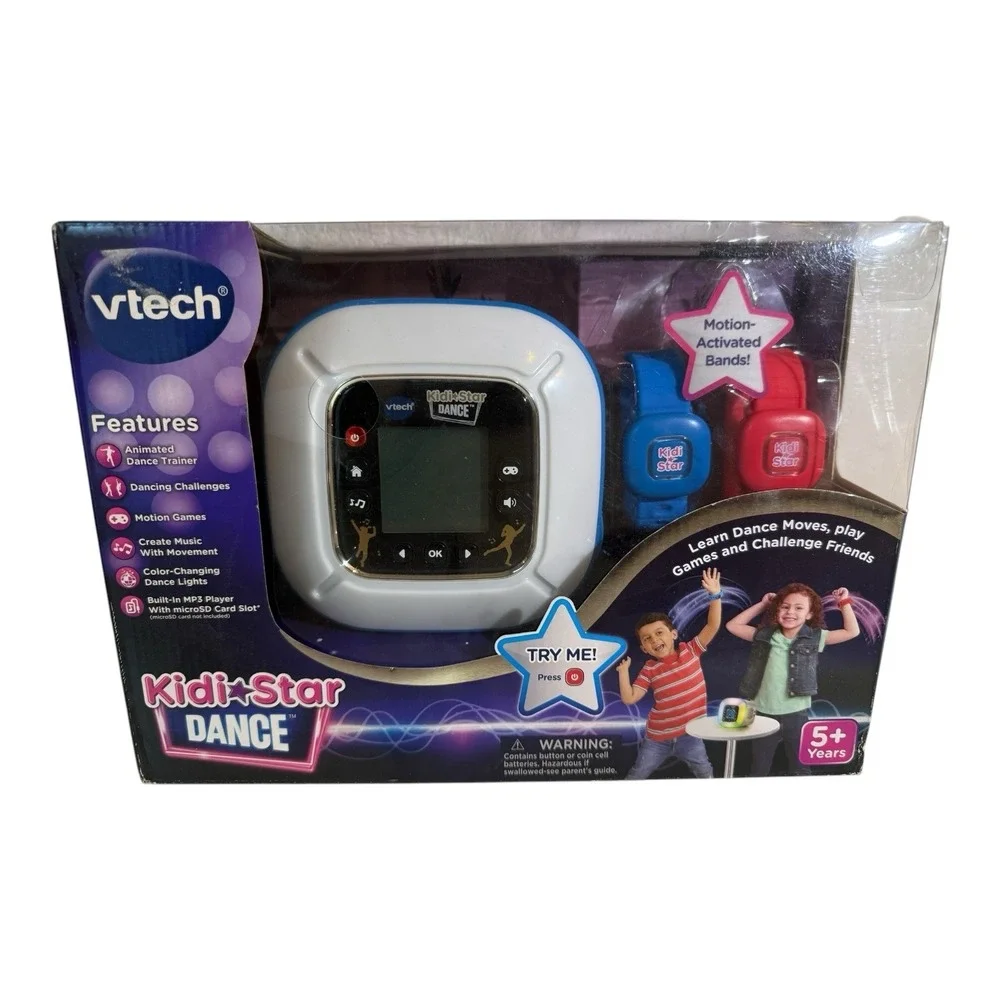 VTech Kidi Star Dance Light Up Kids Dance Toy With 2 Motion Activated Bands